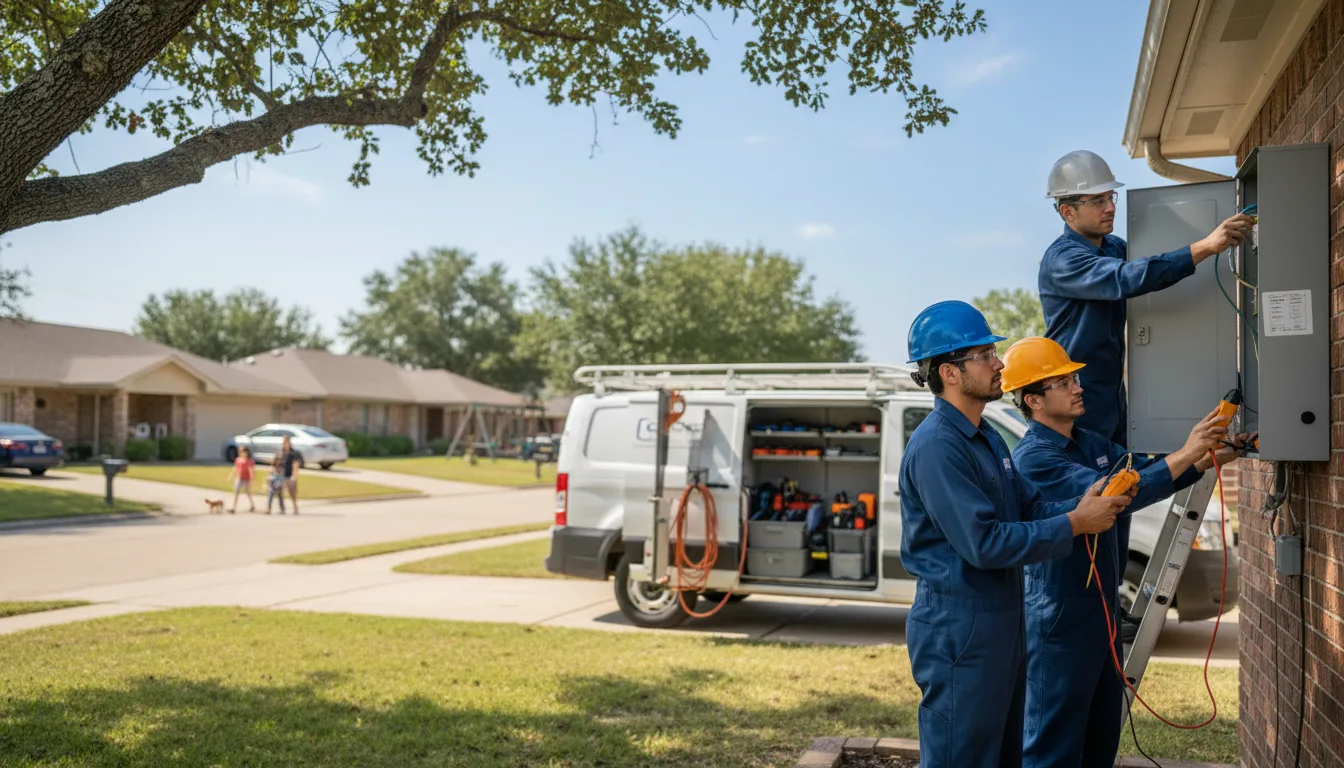 Certified electrician providing emergency electrical services in Haileyville, OK